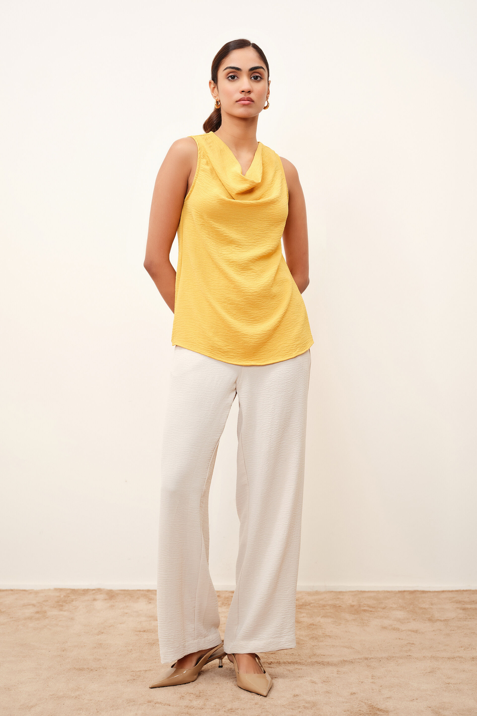 Liza Mustard Top, Mustard, image 4